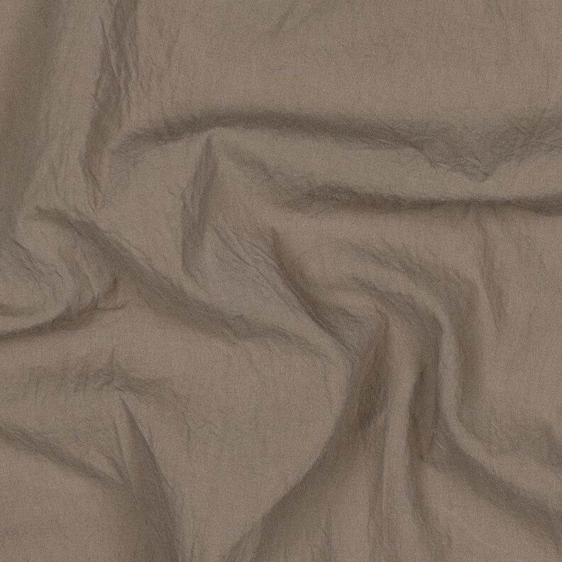 Tecido de algodão Tecido enrugado, pré-lavado – taupe escuro,  image number 2