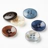 Botão de 4 furos marmoreado [Ø 15 mm] – castanho,  thumbnail number 4