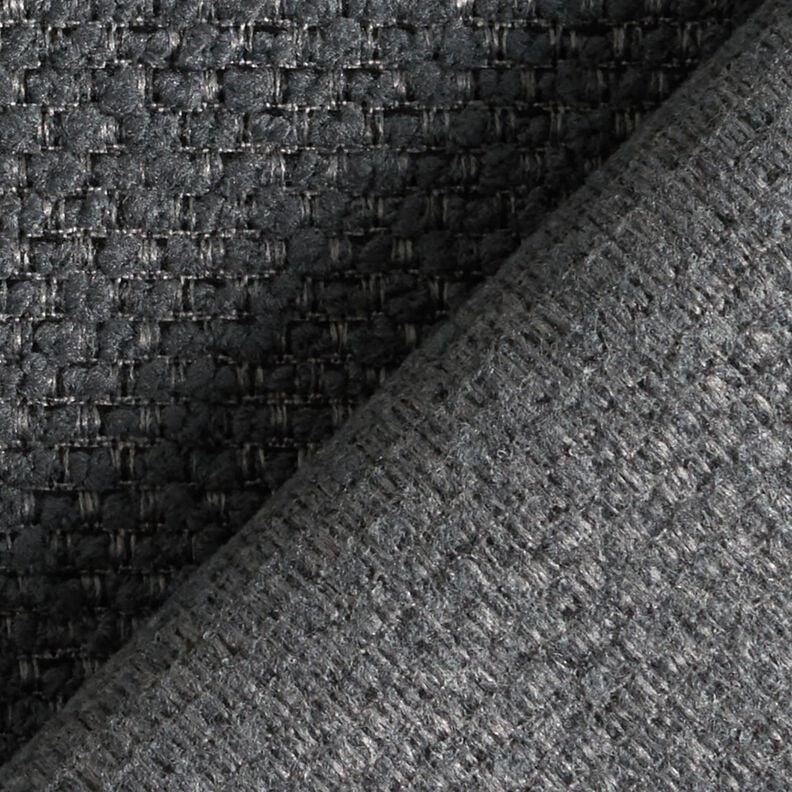 Tecido para exteriores Aparência Bouclé – preto azulado,  image number 4