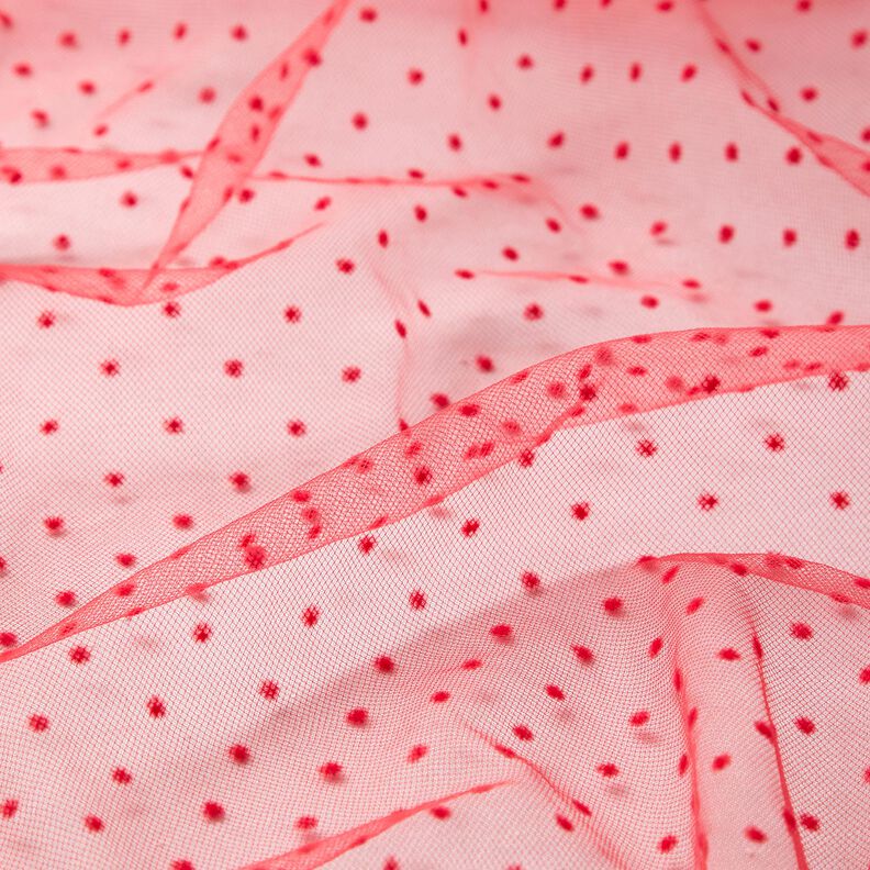 Tule Pontos de veludo – vermelho,  image number 2