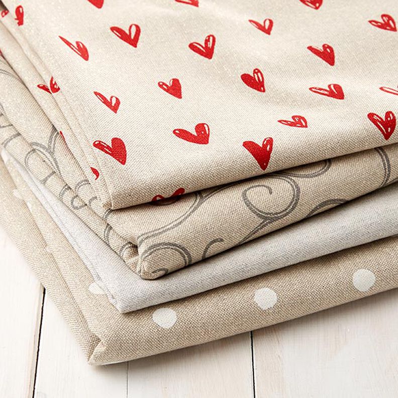 Meio linho Panamá Lurex Uni – cinzento-seda,  image number 4