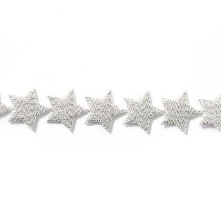 Grinalda de estrelas autocolante [20 mm] - prateado metálica, 