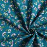 Tecido de algodão Cretone Flores delicadas – azul-oceano,  thumbnail number 3