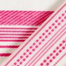 Tecido de algodão Riscas bordadas – branco sujo/pink,  thumbnail number 4