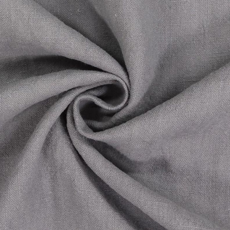 Tecido de mistura de rami lavado a pedra, qualidade pesada – cinzento,  image number 2