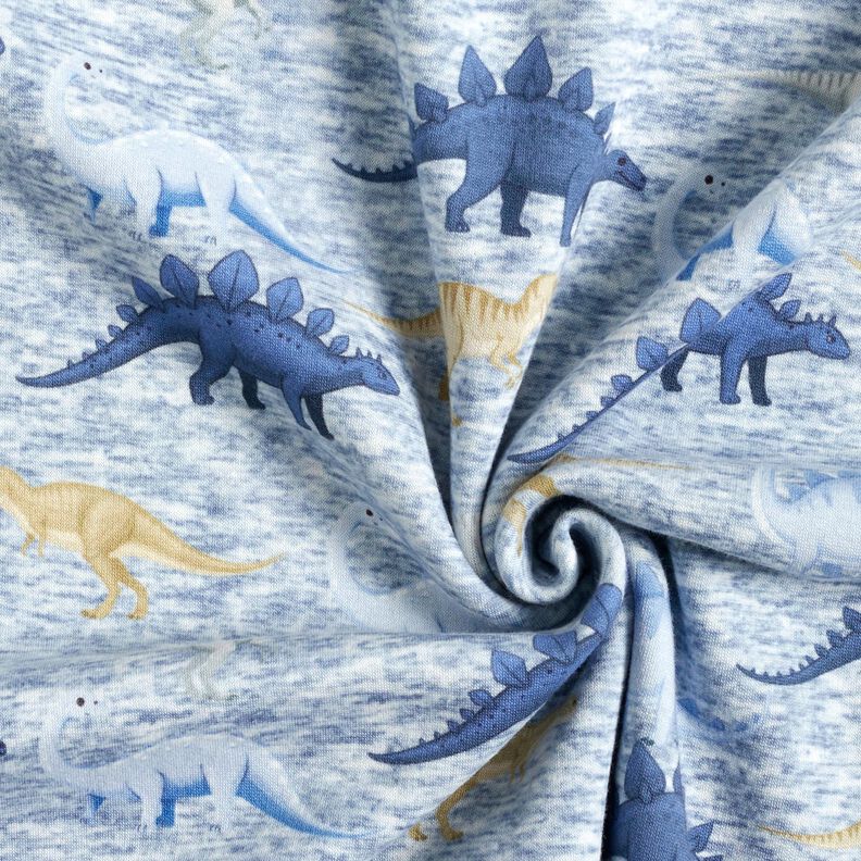 Tecido polar alpino Dinossauros – natural/azul ganga,  image number 3