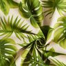 Tecido para decoração Meio linho Panamá folhas costela-de-adão – natural/verde,  thumbnail number 3