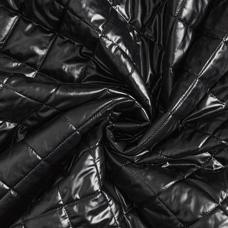 Tecido acolchoado Losangos – preto,  image number 3