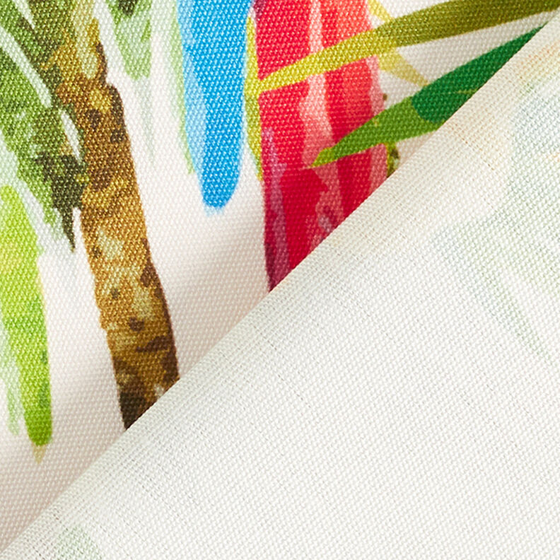 Tecido para exteriores Lona Pássaro tropical – branco/verde,  image number 4
