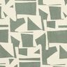 Tecido para decoração Jacquard Estrutura abstrata – verde amarelado/branco sujo,  thumbnail number 1