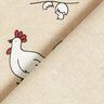 Tecido para decoração Meio linho Panamá galinhas – natural,  thumbnail number 4