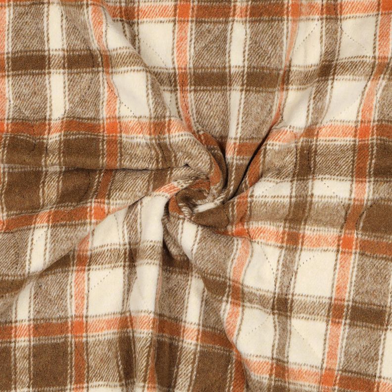 Tecido acolchoado Flanela Xadrez | Poppy Fabrics – bege,  image number 4
