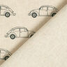 Tecido para decoração meio linho panamá VW Carocha Mini – natural/preto,  thumbnail number 4