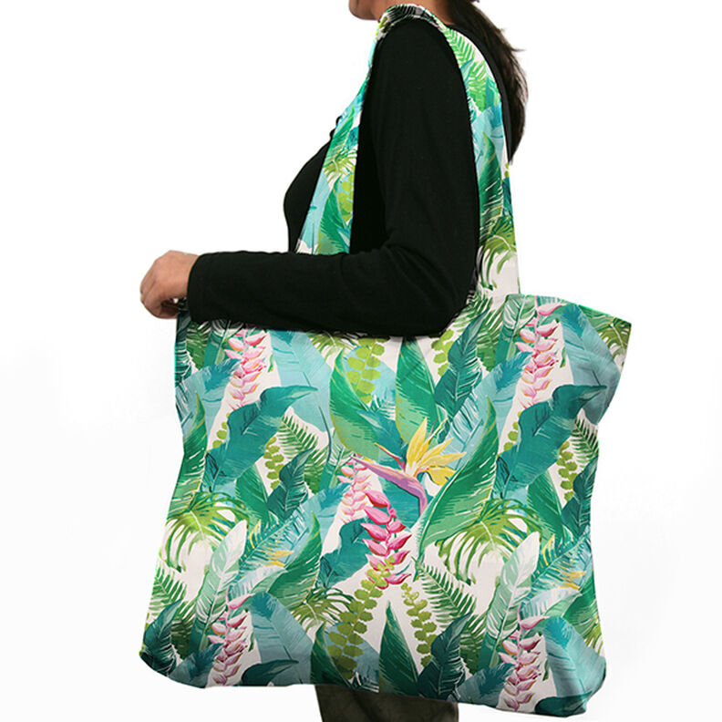 Tecido para exteriores Lona Selva tropical – turquesa,  image number 10