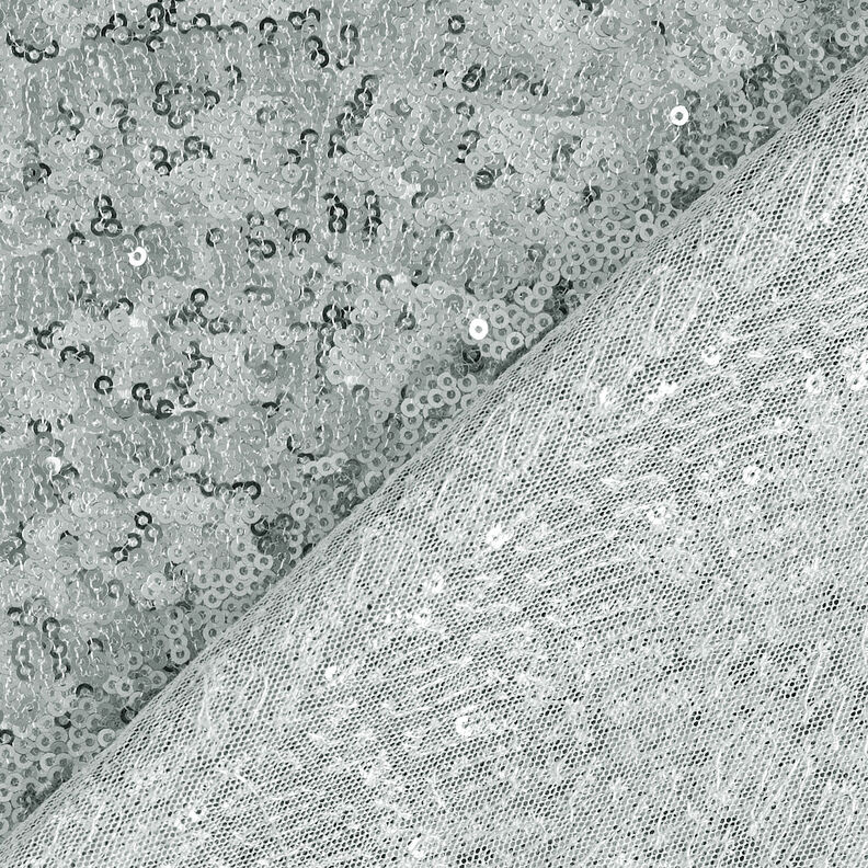 Tecido com lantejoulas micro Liso – prateado,  image number 5