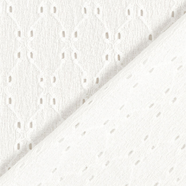 Jersey enrugado Bordado inglês – branco,  image number 5