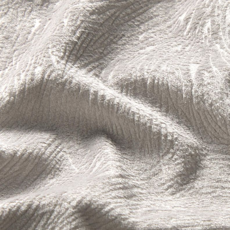 Veludo para decoração Ramos abstratos – cinzento-prateado,  image number 2