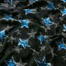 French Terry Sweat de verão Variações de estrelas | Glitzerpüppi – preto/azul,  thumbnail number 2