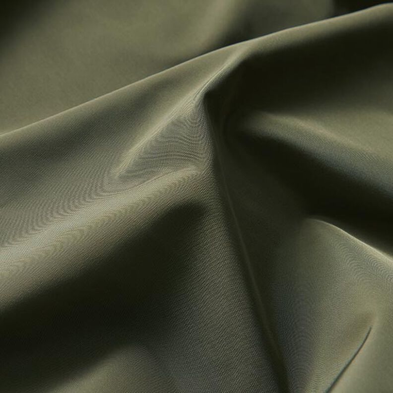 Tecido para casacos impermeável – oliva escura,  image number 3