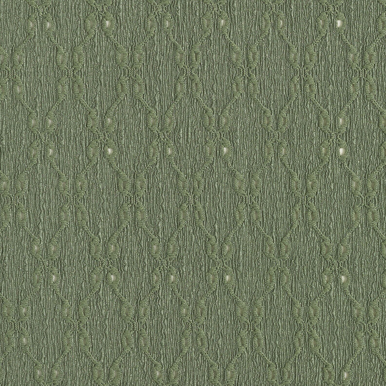 Jersey enrugado Bordado inglês – verde amarelado,  image number 1