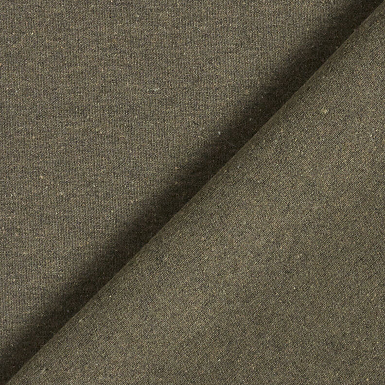 Jersey reciclado Mistura de algodão – oliva,  image number 3