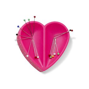 Almofada de alfinetes magnética Coração [ Medidas:  80  x 80  x 26 mm  ] | Prym Love – pink, 