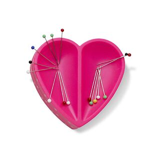 Almofada de alfinetes magnética Coração [ Medidas:  80  x 80  x 26 mm  ] | Prym Love – pink, 