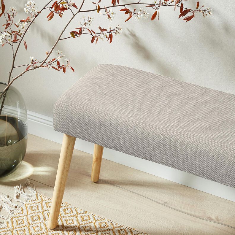 Tecido para estofos Melange macio – cinzento claro,  image number 6