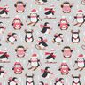 Tecido de algod&atilde;o Cretone Pinguins &ndash; cinzento-prateado,  thumbnail number 1