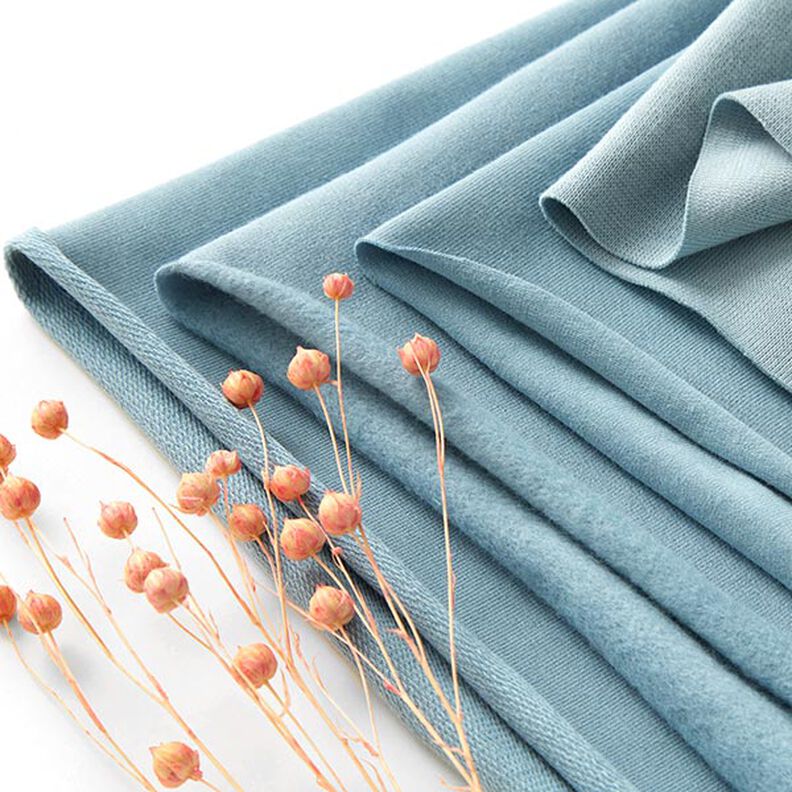 GOTS French Terry Sweat de verão | Tula – azul-pomba,  image number 5