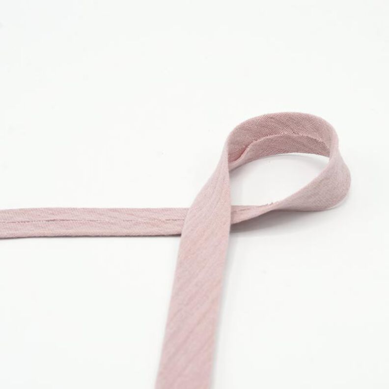 Fita de viés Musselina [20 mm] – rosa-velho claro,  image number 1