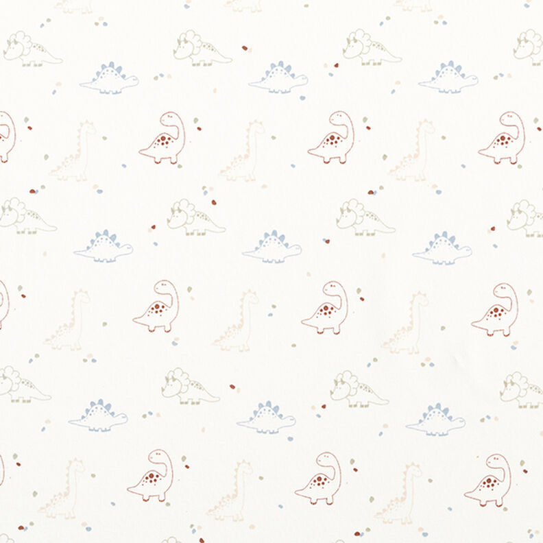 Jersey de algodão Dinossauros bebés – branco sujo,  image number 1