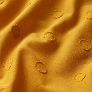 Tecido de algodão leve Pintas Textura – amarelo-caril, 