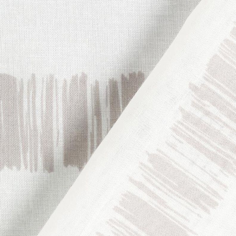 Tecido para cortinados Voile Riscas suaves 295 cm – cinzento-seda/marfim,  image number 4