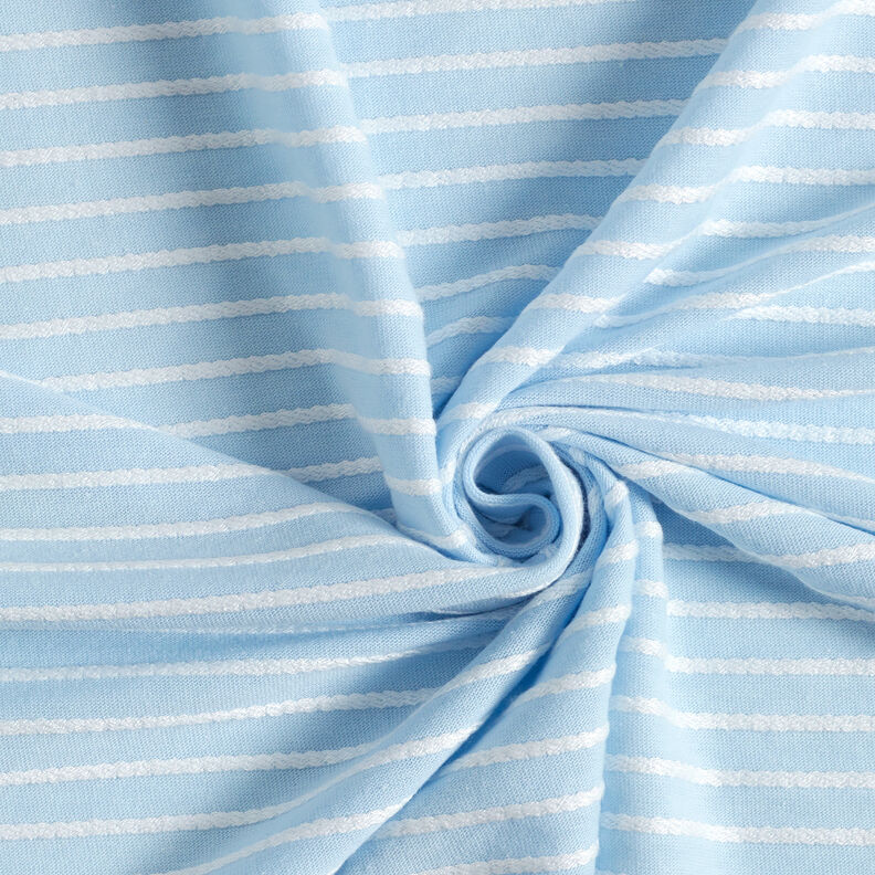 Malha fina Fita de cordão – azul claro/branco,  image number 3
