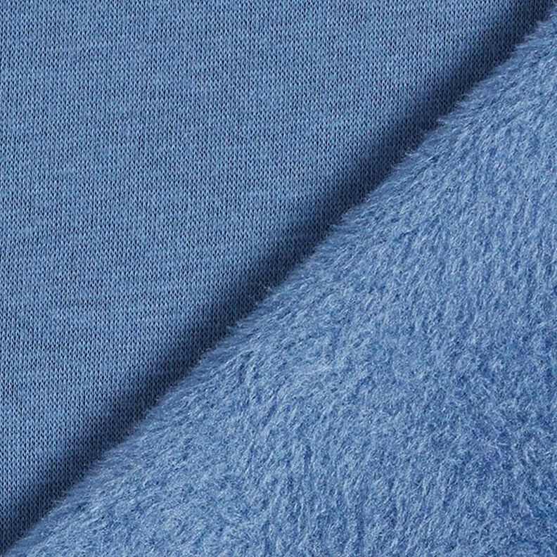 Tecido polar alpino Sweater aconchegante Liso – azul ganga,  image number 5