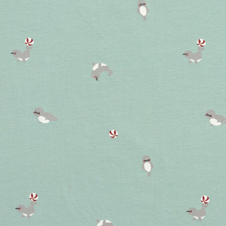 Jersey de algod&atilde;o Focas a fazer acrobacias &ndash; azul claro,  image number 1