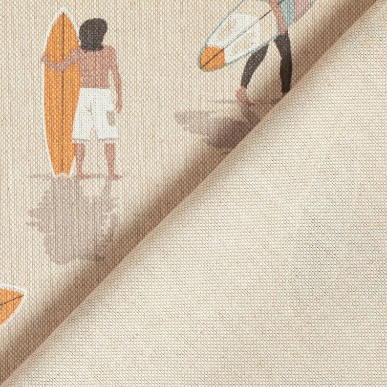 Tecido para decoração Meio linho Panamá Surfista – eucalipto/natural,  image number 4