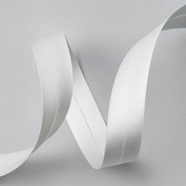 Fita de viés Cetim [20 mm] – cinzento claro,  image number 2