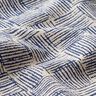 Tecido para decoração Meio linho Panamá Traços – azul-marinho,  thumbnail number 2