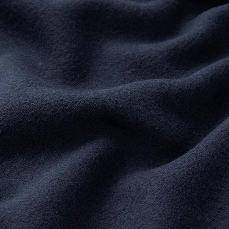 Tecido polar de algodão Liso – azul-noite,  image number 3