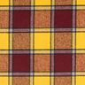 Tecido para sobretudos Cardado Xadrez – bordô/amarelo-caril,  thumbnail number 1