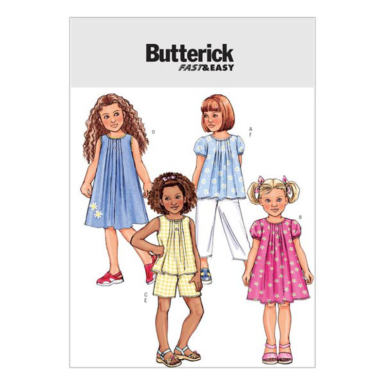 Vestido de criança, Butterick 4176|92 - 104,  image number 1