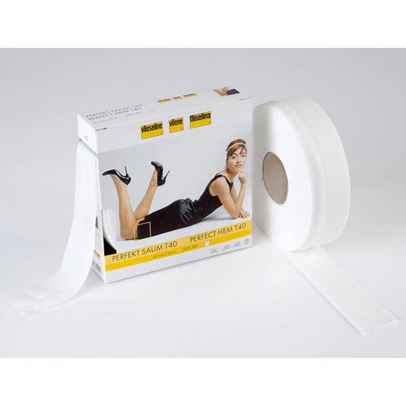 Bainha perfeita [40 mm] | Vlieseline – branco,  image number 1