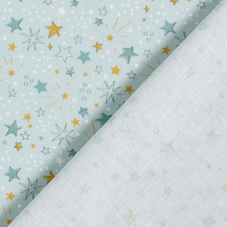 Popelina de algodão Céu estrelado – azul bebé,  image number 4