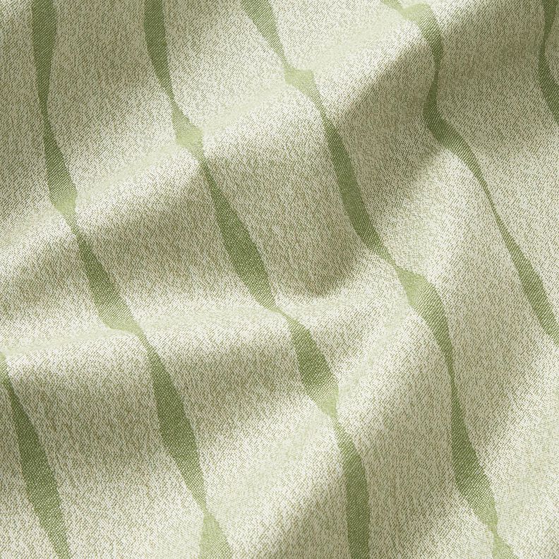 Tecido para exteriores Lona Riscas onduladas – oliva claro/bege claro,  image number 2
