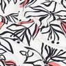 Tecido Stretch leve Lírios abstratos – branco/lagosta,  thumbnail number 2