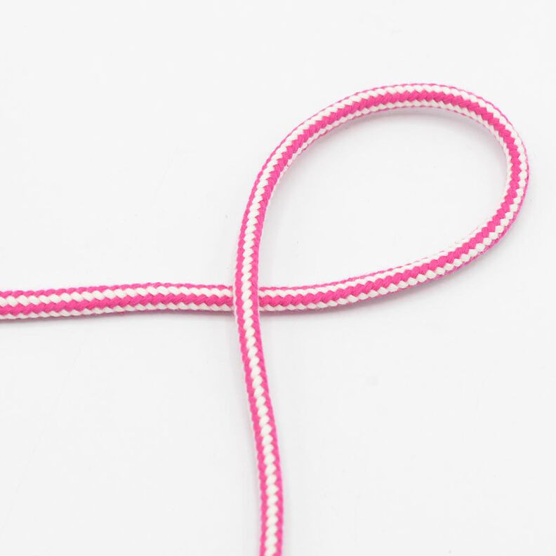Cordão de algodão 2 cores [Ø 8 mm] – rosa intenso,  image number 1