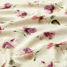 Mix de linho e viscose Flores em aguarela – natural/uva,  thumbnail number 2