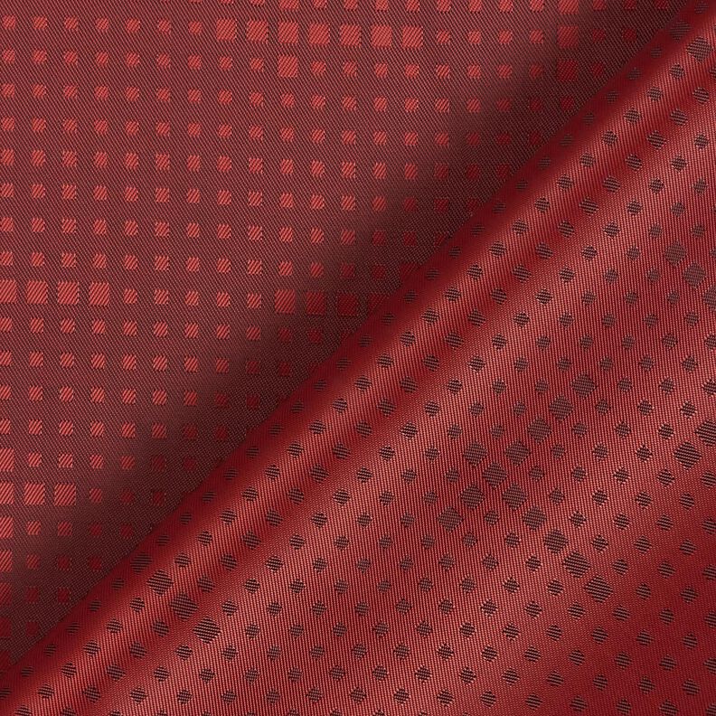 Tecido para forro Jacquard Quadrados irregulares – carmin,  image number 4